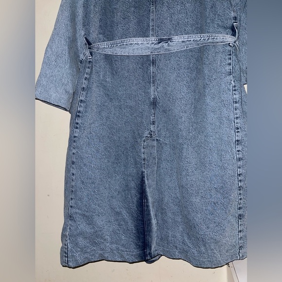 Bloggers Favorite Good American Heavy Denim Trench Coat - Picture 4 of 12